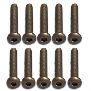 [CPV RACING] 3*20KM Titanium Flat Head Hex Screws 10PCS 