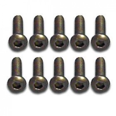 [���ܼ�] 57612P [CPV RACING] 3*12PM Titanium Button Head Hex Screws 10PCS