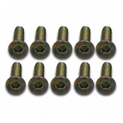 [���ܼ�] 57612K [CPV RACING] 3*12KM Titanium Flat Head Hex Screws 10PCS