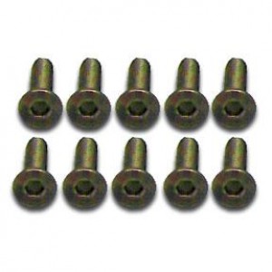 [CPV RACING] 3*12KM Titanium Flat Head Hex Screws 10PCS 