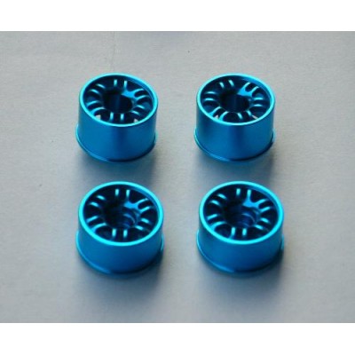 [���ܼ�] 8280B2 [CPV RACING] Blue Aluminum Wheels 2 Pairs(1/28 Mini-Z)