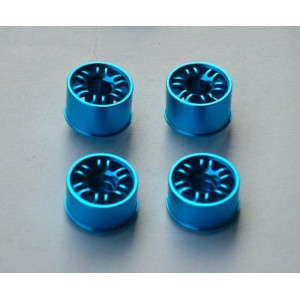 [CPV RACING] Blue Aluminum Wheels 2 Pairs(1/28 Mini-Z) 
