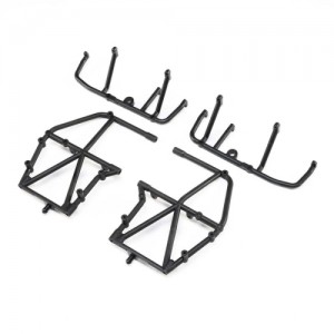 [TEAM LOSI] Side Cage and Lower Bar, Black: LMT 