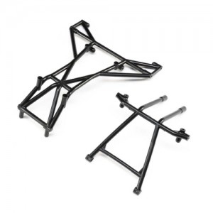 [TEAM LOSI] Top and Upper Cage Bars, Black: LMT 