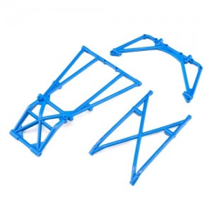 [TEAM LOSI] Rear Cage and Hoop Bars, Blue: LMT 