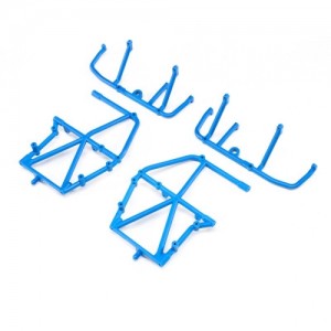 [TEAM LOSI] Side Cage and Lower Bar, Blue: LMT 