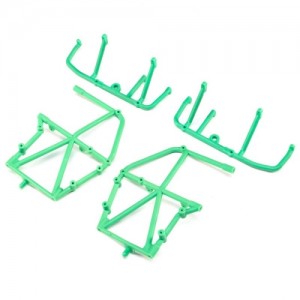[TEAM LOSI] Side Cage and Lower Bar, Green: LMT 