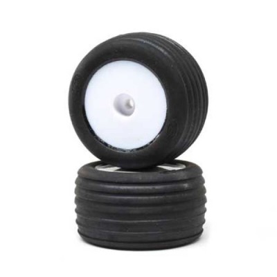 [���ܼ�] LOS41014 [TEAM LOSI] Directional Tires, FR, Mntd, Wht (2): Mini-T 2.0