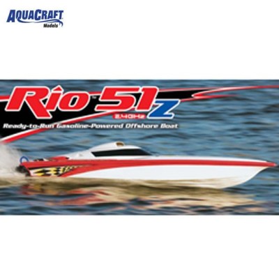 [���ܼ�] AQUB41** [AQUACRAFT] Rio 51Z Off-Shore Gas 2.4GHz w/Zenoah RTR Boat(��������)