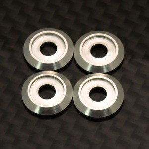 [TFL] Aluminum Cone Washer 3mm 4pcs (512B62) 