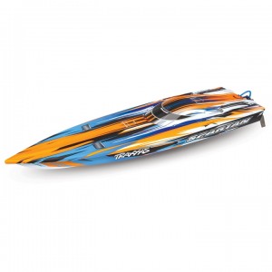 [Traxxas] ���ĸ�ź �귯������ ���̽� ��Ʈ RTR - ORANGE (���͸�, ������ ������) SPARTAN Brushless Race Boat 