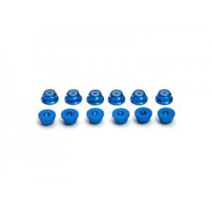 [HT] M2 Self Lock Nut w/Flange (Blue) 