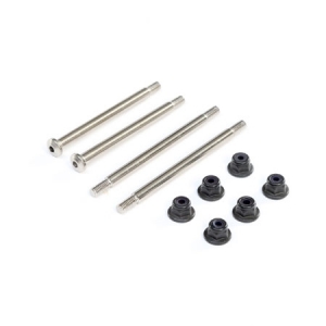 [TLR Racing] Outer Hinge Pins, 3.5mm, Electro Nickel (2): 8X 
