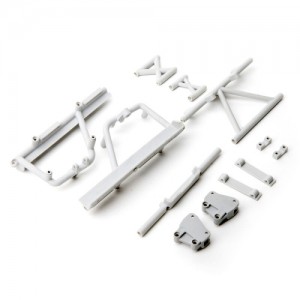 [Axial] Cage Supports, Battery Tray (Gray): RBX10 