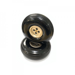 [HY] 95mm ���� �˷�̴� �� ���� ���� (2����) Aluminum Rim Rubber PU Wheel