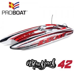 [PROBOAT] [8�� ���ӹ���] Blackjack 42-inch Brushless 8S Cat,WHT/RED:RTR 