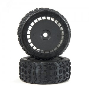 [ARRMA] ARA550097 DBOOTS KATAR T BELTED 6S TIRE SET GLUED (BLACK) (2PCS) 