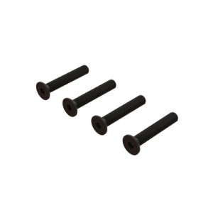 [ARRMA] ARA722424 Flat Head Hex Machine Screw M4x24mm (4) 