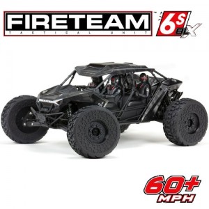 [ARRMA] 1/7 FIRETEAM 6S 4WD BLX Speed Assault Vehicle RTR Black 