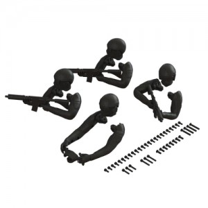 [ARRMA] ARA480057 Driver Figure Set, Black 