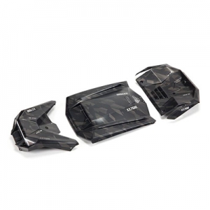 [ARRMA] ARA411023 Exterior Body Panels Painted, Black Camo: FIRETEAM 