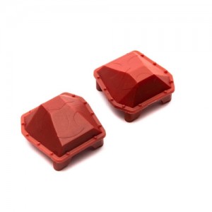 [Axial] SCX6: AR90 Diff Cover Axle Housing Red (2) 