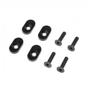 [TEAM LOSI] Engine Mount Insert & Screws 20T, Black(4): DBXL 2.0 