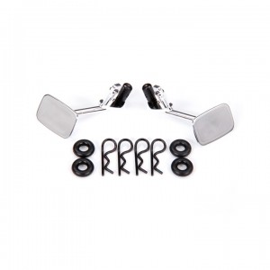 [Traxxas] AX9121 Mirrors, side, chrome (left & right)/ o-rings (4)/ body clips (4) (fits 9112 body) 