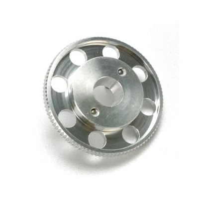 [���ܼ�] AX4142X [Traxxas] AX4142X Flywheel (larger knurled for use with starter boxes) (TRX 2.5 2.5R 3.3) (silver-anodized)