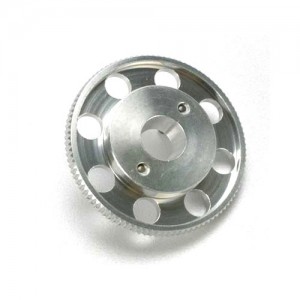 [Traxxas] AX4142X Flywheel (larger knurled for use with starter boxes) (TRX 2.5 2.5R 3.3) (silver-anodized) 