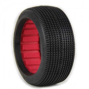 [AKA] 1/8 Buggy Double Down Soft LW Tire w/Red Insert(2) 
