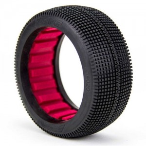 [AKA] 1/8 Buggy Zipps Soft LW Tire w/ Red Insert (2) 