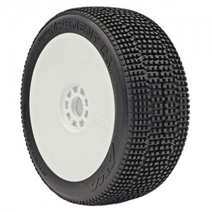 [AKA] 1:8 BUGGY COMPONENT 2AB EVO WHEEL PRMT WHT SSLW(2) 