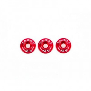[TR] Metal Frame Washer Set (M5.0/RED/3pcs) 