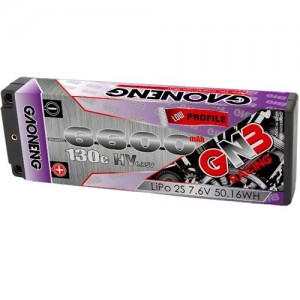 [GNB] 7.6V 6600mAh 2S HV 130C ��Ƭ������ ���͸� (�ϵ����̽�) - 5mm ����� ���̽� ����, 2��, ��ƽ, ���̺�����