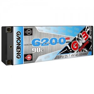 [GNB] 7.4V 6200mAh 90C ��Ƭ������ ���͸� (�ϵ����̽�) - 5mm ����� 25.1*47*139mm
