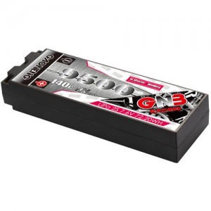 [GNB] 7.6V 9500mAh 2S HV 140C ��Ƭ ������ ���̺�Ƽ�� ���͸� (�ϵ����̽�) - 5mm ����� Size: 25.1*47*139mm(H*W*L)