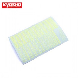 [KYOSHO] Shock Oil Decal (Yellow) 