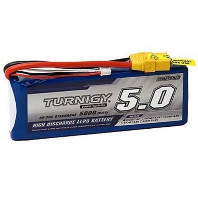[���ܼ�] 9067000273-0 [TURNIGY] 7.4V 5000mAh 20C ��Ƭ������ ���͸� (XT90 ��)