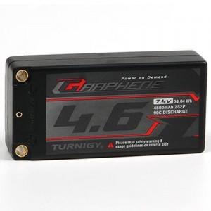[TURNIGY] Graphene �׷��� 7.4V 4600mAh 90C �ϵ����̽� ��Ƭ������ ���͸� Hardcase Lipo Shorty Pack
