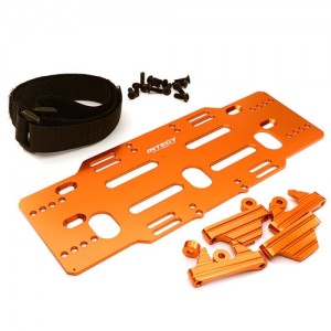 [INTEGY] Adjustable Battery Mounting Plate w/ Straps for Arrma Kraton/Senton(6S BLX Only) (Grey) 