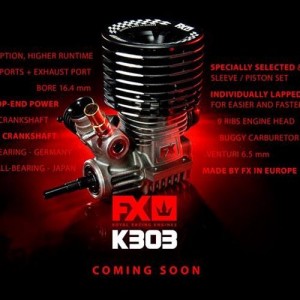[FX ENGINE] (�޺� ��Ʈ) FX K303 - COMBO: ENGINE 2169 MUFFLER MED MANIFOLD (1:8 ����) FX K303 - 3 PORTS, DLC, CERAMIC BEARING, BALANCED
