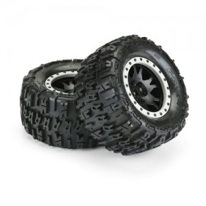 [PROLINE-RACING] 10151-13 1/5~1/6 Trencher F/R 4.3 Pre-Mounted X-MAXX 24mm (2) Black 