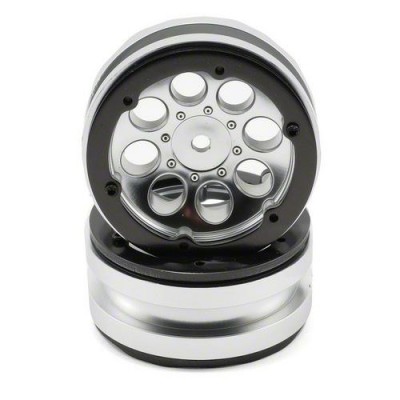 [���ܼ�] AXIC8088 [Axial] AX8088 1.9 8 Hole Beadlocks (Satin Chrome) (2)