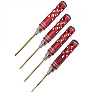 [DETAILS TECH] (Ƽź ��) Premium Allen Wrench Set - Red 4pcs Big Handle 