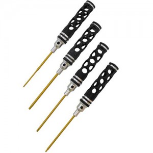 [DETAILS TECH] Classic Allen Wrench Set - Black Honeycomb 4pcs 