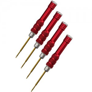 [DETAILS TECH] HSS Allen Wrench Set - Small Red 4pcs 