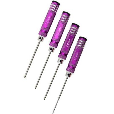 [���ܼ�] DTT11067 [DETAILS TECH] HSS Allen Wrench Set - Purple 4pcs
