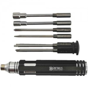 [DETAILS TECH] HSS Black B 8 in 1 Magnetic Screwdriver Set 