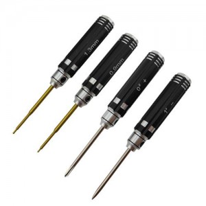 [DETAILS TECH] (Ƽź ��) Mini Allen Wrench Set - Black B 4pcs (0.9, 1.3 / Phillips, Flat) 